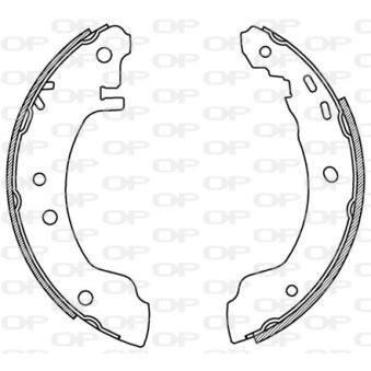 Jeu de mâchoires de frein OPEN PARTS OEM 4406070J28