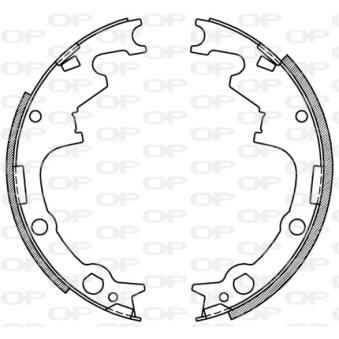 Jeu de mâchoires de frein OPEN PARTS OEM 4423606 Jeu de mâchoires de frein OPEN PARTS OEM 4423606