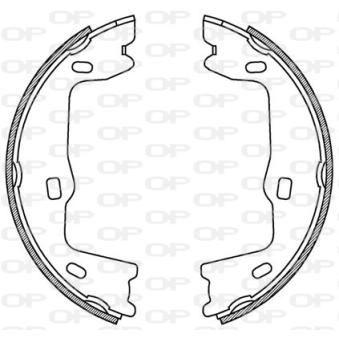 Jeu de mâchoires de frein OPEN PARTS BSA2176.00 Jeu de mâchoires de frein OPEN PARTS BSA2176.00