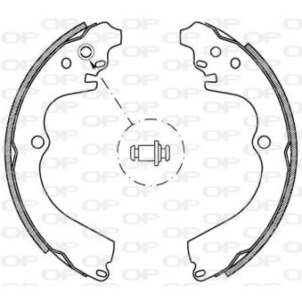 Jeu de mâchoires de frein OPEN PARTS OEM 26257AA030
