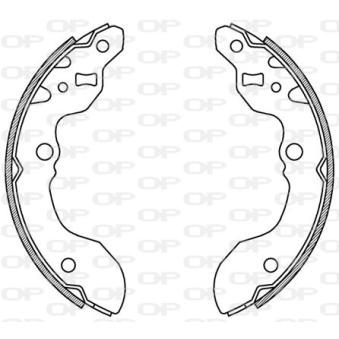 Jeu de mâchoires de frein OPEN PARTS OEM 5321060A71