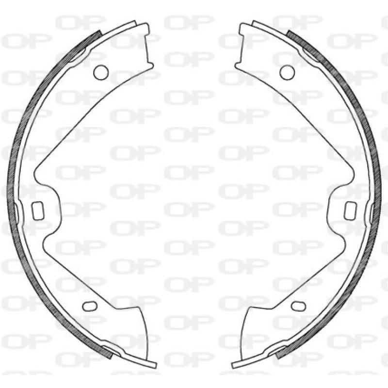 Jeu de mâchoires de frein OPEN PARTS BSA2181.00 - Visuel 1