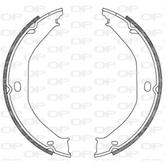 Jeu de mâchoires de frein OPEN PARTS OEM 5011988AB