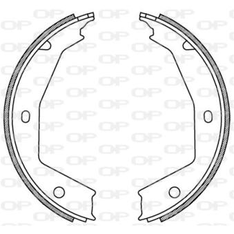 Jeu de mâchoires de frein OPEN PARTS OEM 9566926980