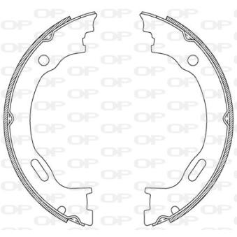 Jeu de mâchoires de frein OPEN PARTS BSA2189.00