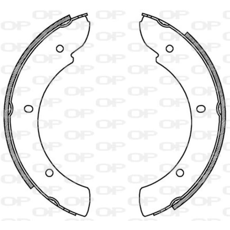 Jeu de mâchoires de frein OPEN PARTS BSA2193.00 - Visuel 1
