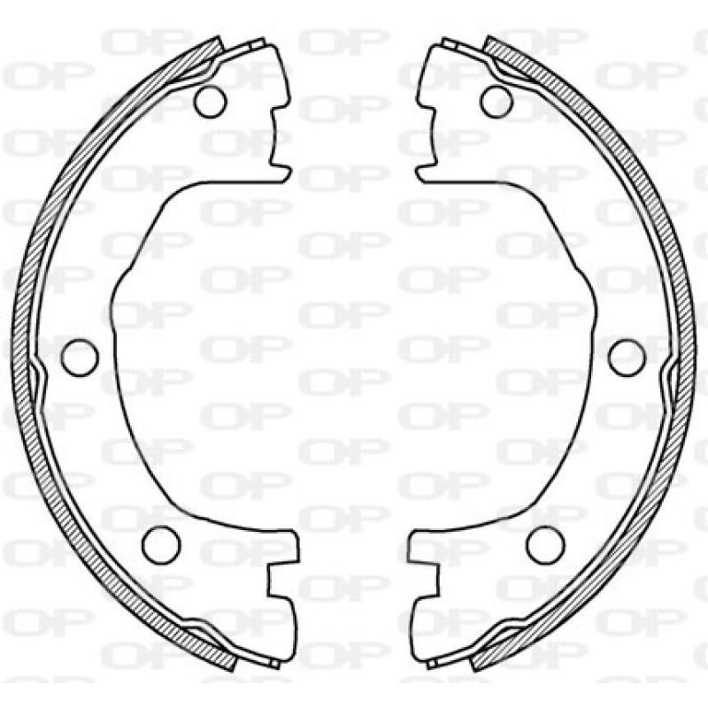 Jeu de mâchoires de frein OPEN PARTS BSA2194.00 - Visuel 1