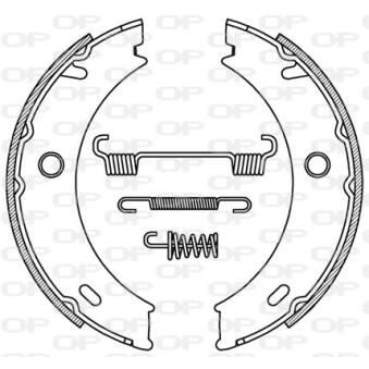 Jeu de mâchoires de frein OPEN PARTS OEM 0024205920