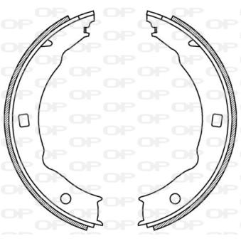 Jeu de mâchoires de frein OPEN PARTS OEM 4241K4 Jeu de mâchoires de frein OPEN PARTS OEM 4241K4