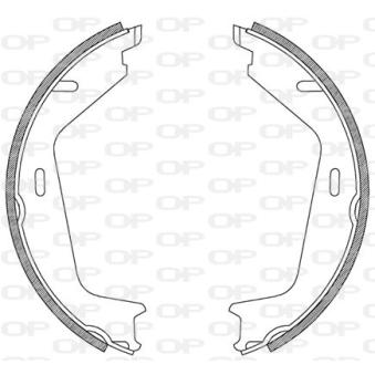 Jeu de mâchoires de frein OPEN PARTS BSA2205.00