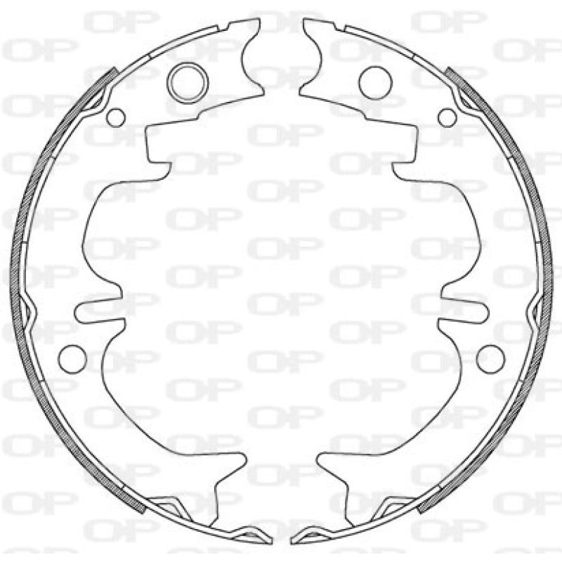 Jeu de mâchoires de frein OPEN PARTS BSA2208.00 - Visuel 1