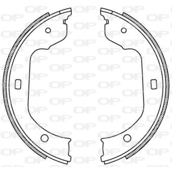 Jeu de mâchoires de frein OPEN PARTS BSA2213.00
