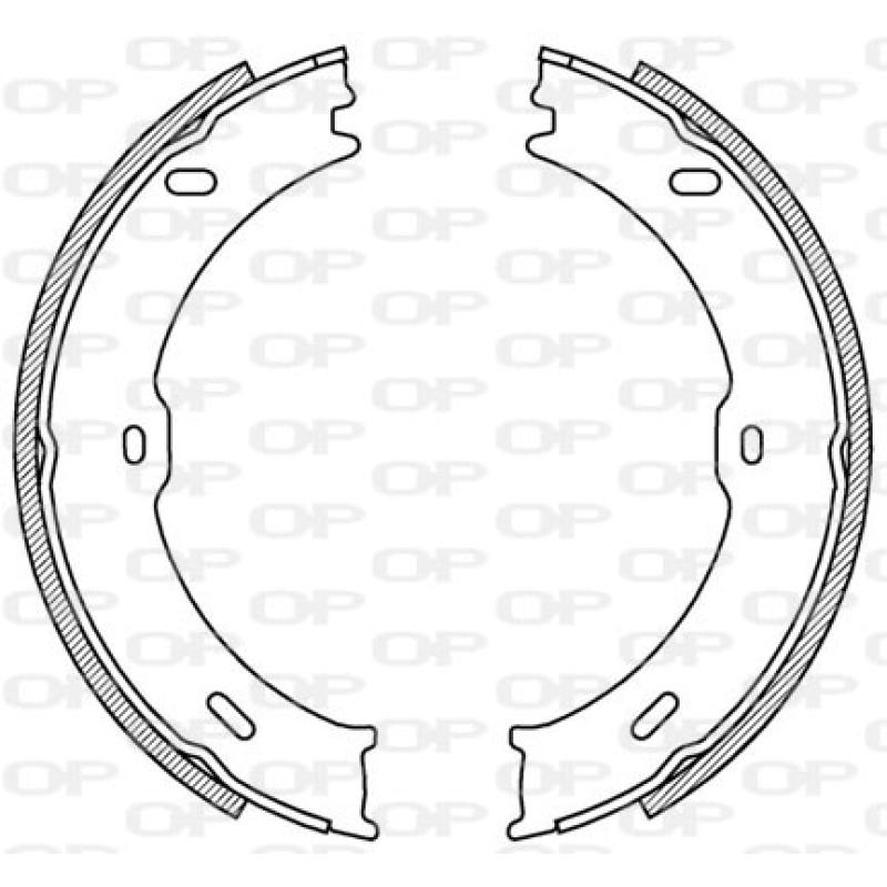 Jeu de mâchoires de frein OPEN PARTS BSA2217.00 - Visuel 1