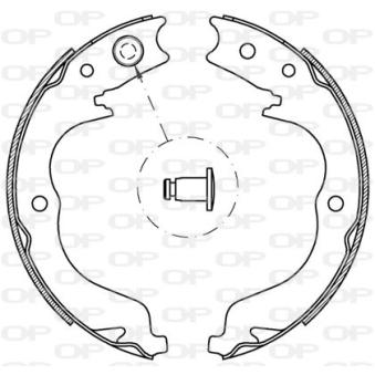 Jeu de mâchoires de frein OPEN PARTS OEM 26694YC000