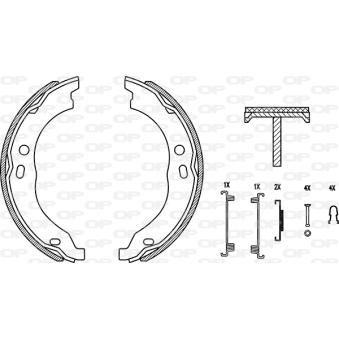 Jeu de mâchoires de frein OPEN PARTS OEM 77364023