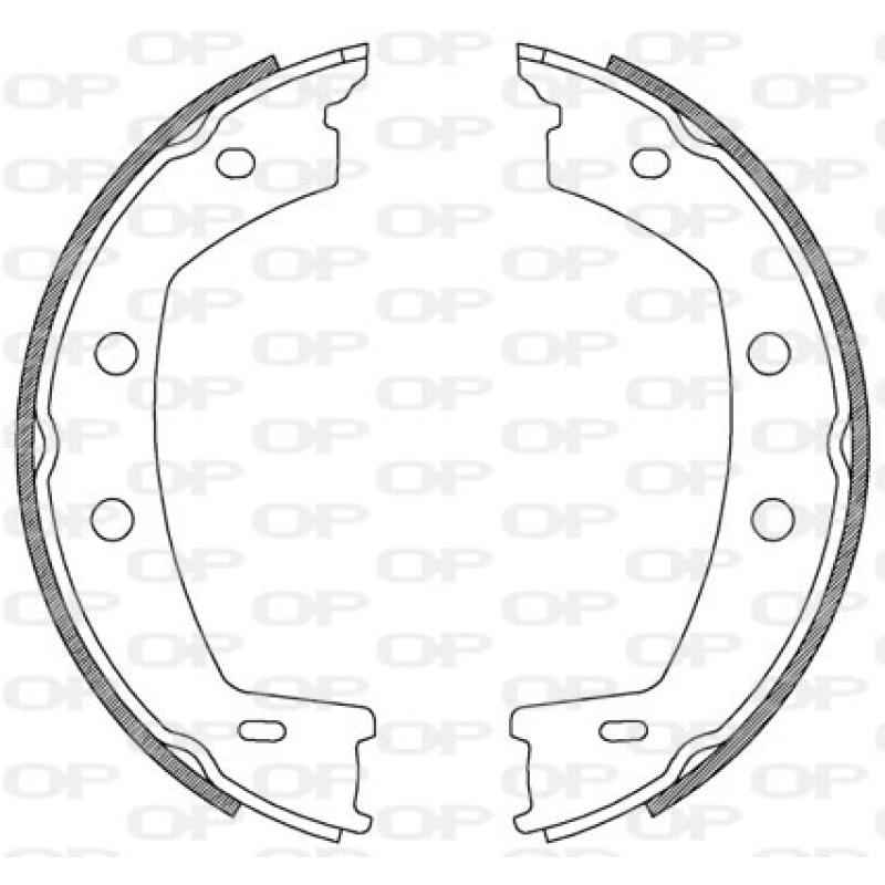 Jeu de mâchoires de frein OPEN PARTS BSA2226.00 - Visuel 1