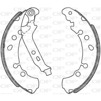 Jeu de mâchoires de frein OPEN PARTS OEM 044950D040