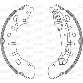 Jeu de mâchoires de frein OPEN PARTS OEM 77367388
