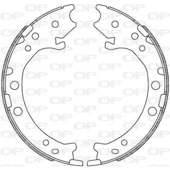 Jeu de mâchoires de frein OPEN PARTS OEM 43154SFEJ02