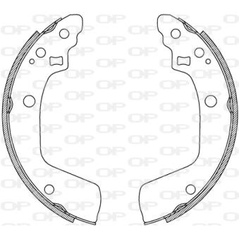 Jeu de mâchoires de frein OPEN PARTS OEM DAY42638Z