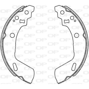 Jeu de mâchoires de frein OPEN PARTS BSA2249.00
