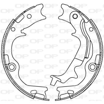 Jeu de mâchoires de frein OPEN PARTS [BSA2250.00]