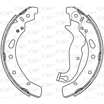 Jeu de mâchoires de frein OPEN PARTS OEM DFY12638Z