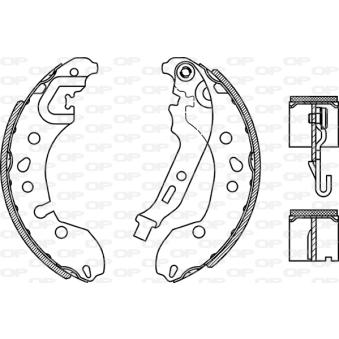 Jeu de mâchoires de frein OPEN PARTS OEM 440601843R
