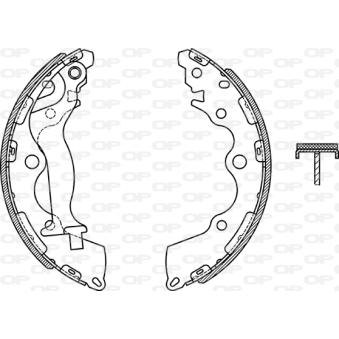 Jeu de mâchoires de frein OPEN PARTS OEM 58350G6A00