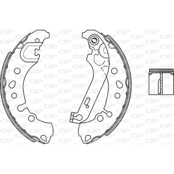 Jeu de mâchoires de frein OPEN PARTS OEM KTH1BC2200AB