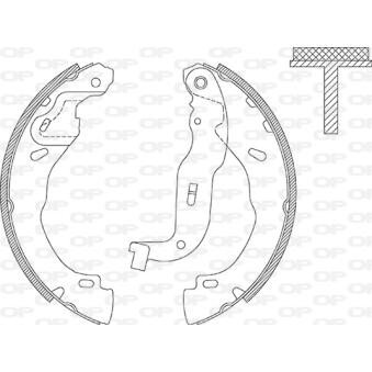 Jeu de mâchoires de frein OPEN PARTS [BSA2283.00]