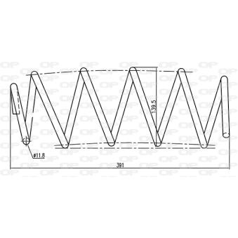 Ressort de suspension OPEN PARTS OEM 55703711