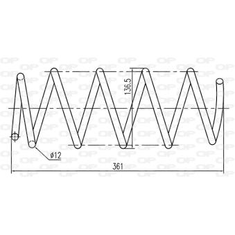 Ressort de suspension OPEN PARTS CSR9006.00