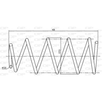 Ressort de suspension OPEN PARTS OEM 46544489