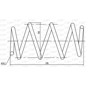 Ressort de suspension OPEN PARTS OEM 50706261