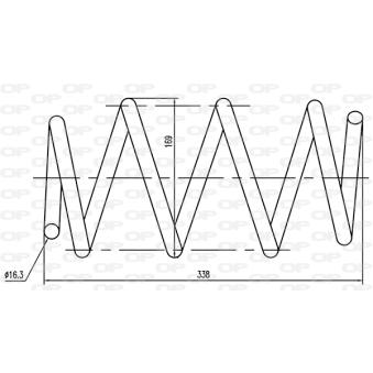 Ressort de suspension OPEN PARTS OEM 50706261