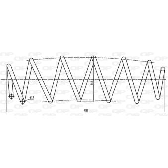 Ressort de suspension OPEN PARTS OEM 50701024