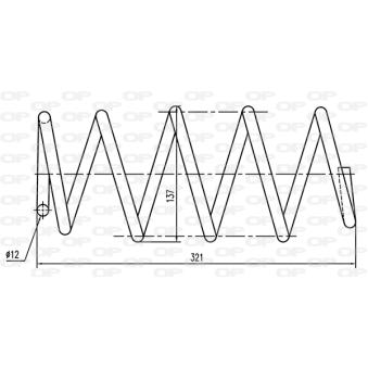 Ressort de suspension OPEN PARTS OEM 50534841