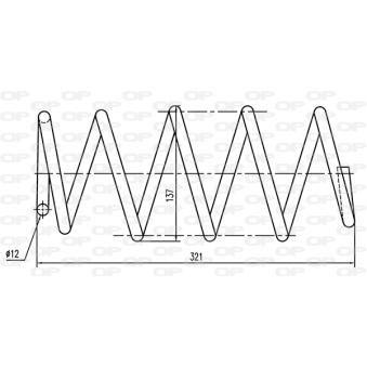 Ressort de suspension OPEN PARTS OEM 50534841