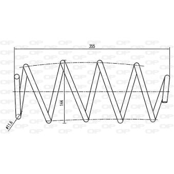 Ressort de suspension OPEN PARTS OEM 1329549