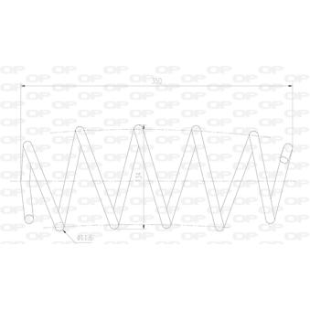 Ressort de suspension OPEN PARTS OEM 1528122