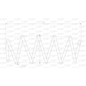Ressort de suspension OPEN PARTS OEM 1528122