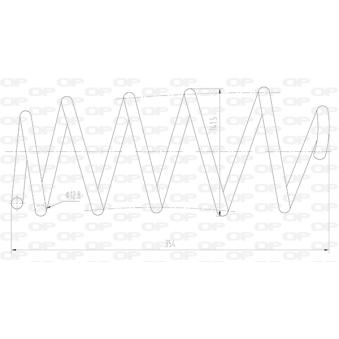 Ressort de suspension OPEN PARTS OEM 1608329080
