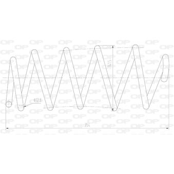 Ressort de suspension OPEN PARTS OEM 1608329080