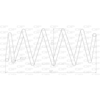 Ressort de suspension OPEN PARTS OEM 1547180