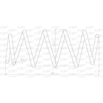 Ressort de suspension OPEN PARTS OEM 1547180