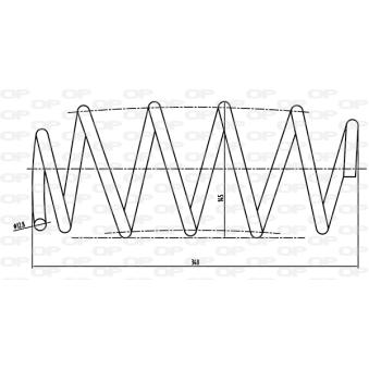 Ressort de suspension OPEN PARTS OEM 1608329080