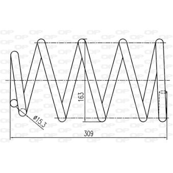 Ressort de suspension OPEN PARTS OEM 1508534