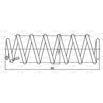 Ressort de suspension OPEN PARTS OEM 1K0511115BK