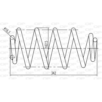 Ressort de suspension OPEN PARTS OEM A6393240704